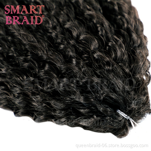18inch Afro Yaki Kinky Curly Wet Curl Soft Ombre Synthetic Crochet Braiding Hair Extensions Marly Hair for Black Women